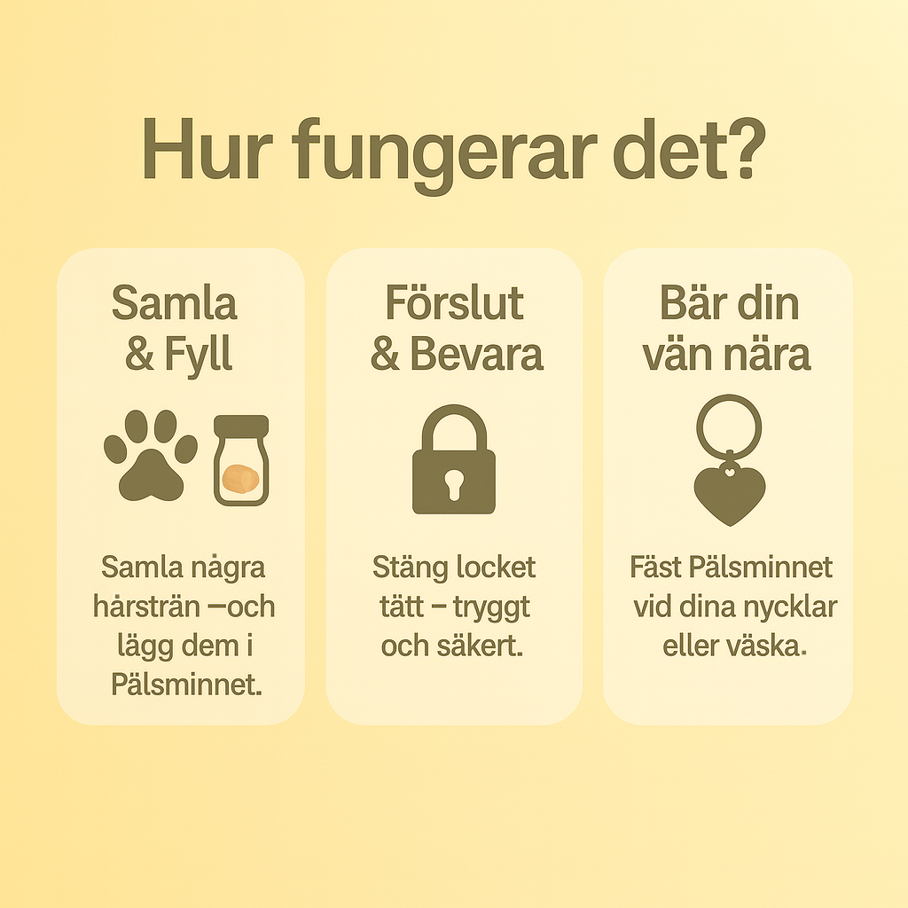 Pälsminne ™ – alltid nära ditt hjärta