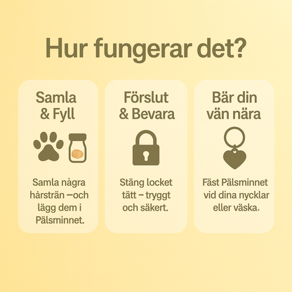 Pälsminne ™ – alltid nära ditt hjärta